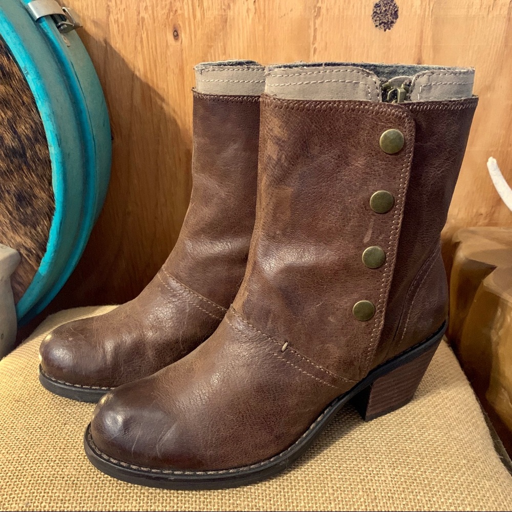 Shopbop Luxury Rebel Beck Brown Short Boots